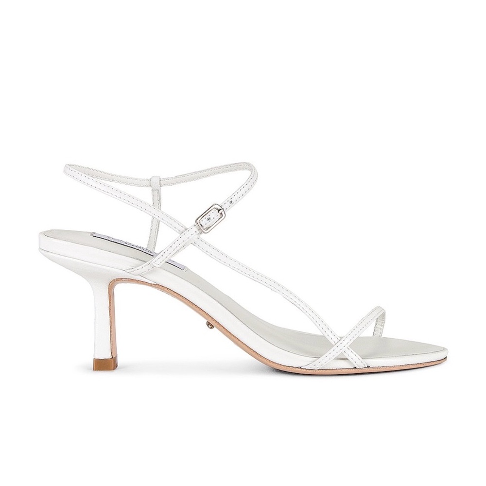 Tony Bianco Caprice Strappy Heel White Kid Sandal Size 7.5